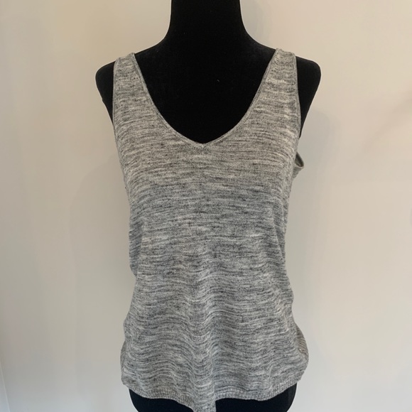 Grey Flowy Tank Top - Picture 1 of 2